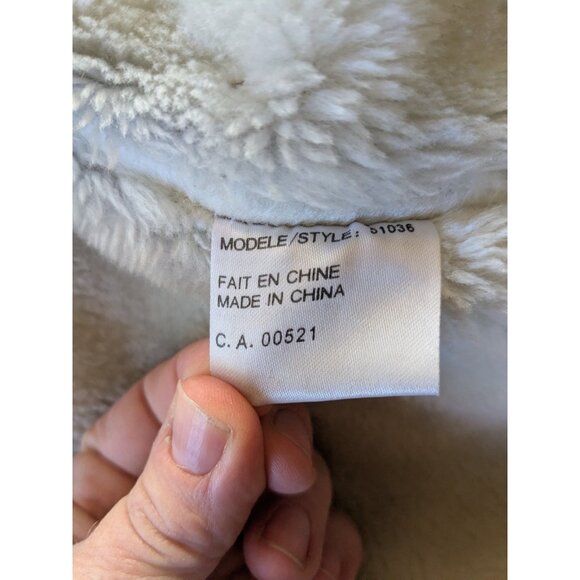 Vintage Ruggedwear Leather Coat-Sm (Fits M/L) - Womens-Faux Shearling Lined-Read - Picture 8 of 16